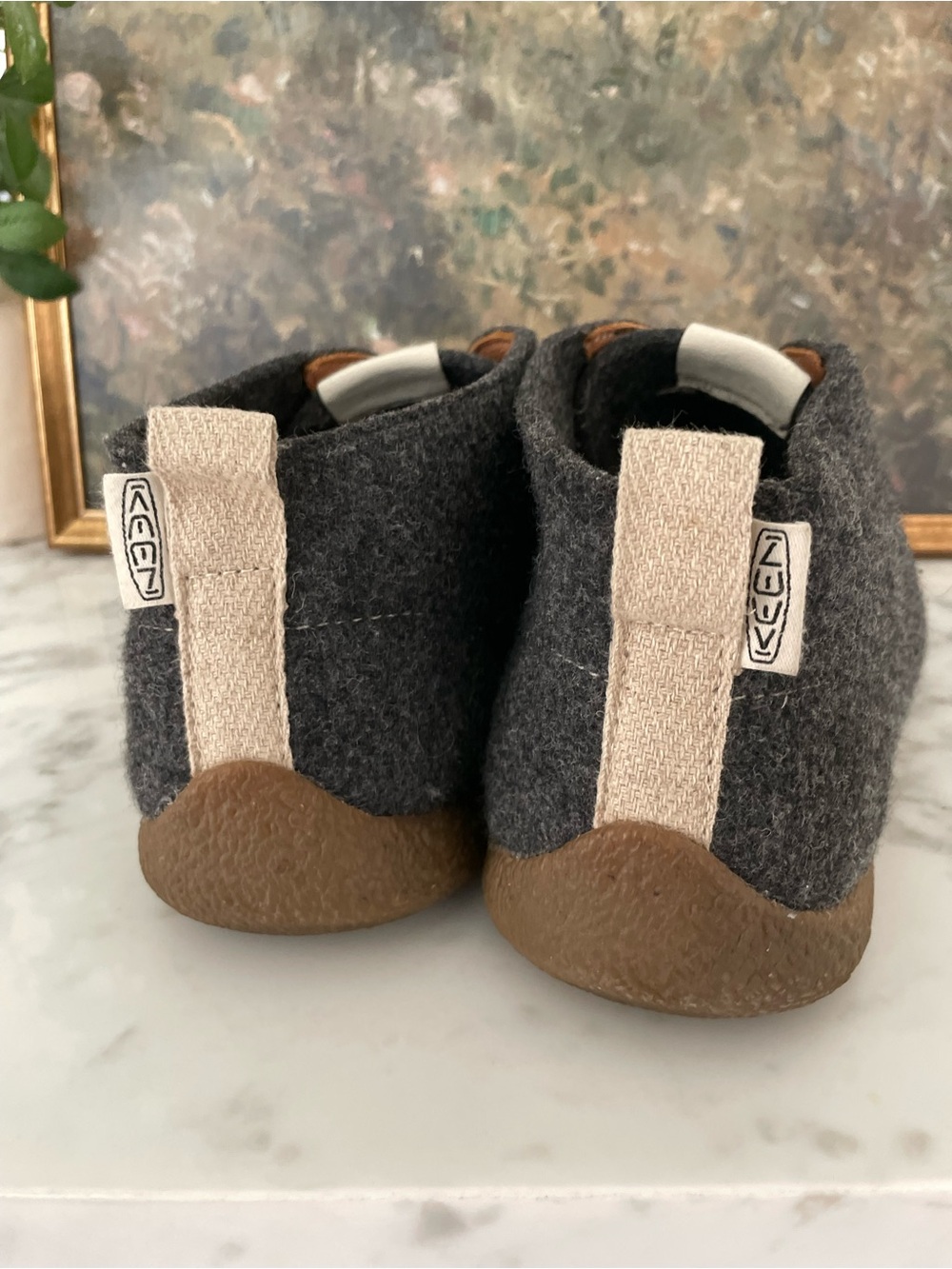 Keen Mens Mosey Chukka Boots Size 13 Gray Wool Felt Lace Up Casual Shoes Howser - Picture 6 of 9